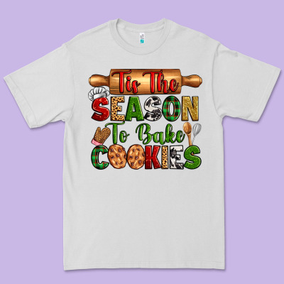 Tis The Season To Bake Cookies Premium Tee Designed By Zillion Design Studio