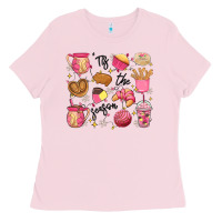 Bubblegum Pink mexican christmas'tis the season Ladies Tee - MaliasSmallBusiness