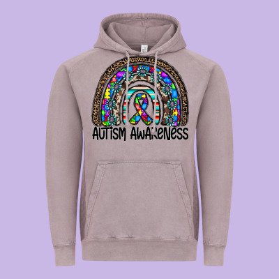 Autism Awareness Vintage Hoodie Designed By Cowhidedigitalart