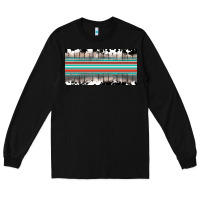 Black western cowhide serape sunflower mama license plate Long Sleeve Tee - BarkalooDesign