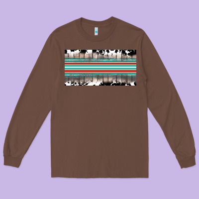 Western Cowhide Serape Sunflower Mama License Plate Long Sleeve Tee Designed By Barkaloodesign