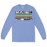 Colony Blue western cowhide serape sunflower mama license plate Long Sleeve Tee - BarkalooDesign