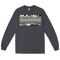 Smoke western cowhide serape sunflower mama license plate Long Sleeve Tee - BarkalooDesign