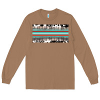 Toasted Coconut western cowhide serape sunflower mama license plate Long Sleeve Tee - BarkalooDesign