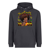 Smoke juneteenth 1865 black woman Heavyweight Hoodie - LillyAllenDesigns