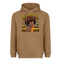 Toasted Coconut juneteenth 1865 black woman Heavyweight Hoodie - LillyAllenDesigns