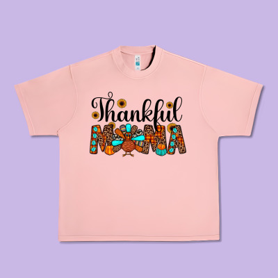 Thankful Mama Urban Heavy Tee Designed By Jahusdesignshop