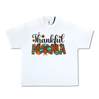 White thankful mama Urban Heavy Tee - JahusDesignShop