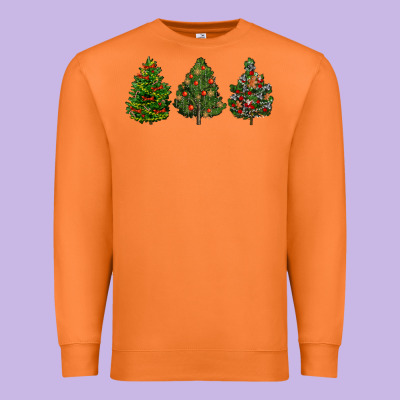 Christmas Trees Premium Sweatshirt Designed By Lillyallendesigns