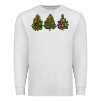 Oatmeal Heather christmas trees Premium Sweatshirt - LillyAllenDesigns