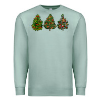 Seafoam christmas trees Premium Sweatshirt - LillyAllenDesigns