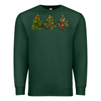 Sports Green christmas trees Premium Sweatshirt - LillyAllenDesigns