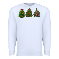 White christmas trees Premium Sweatshirt - LillyAllenDesigns