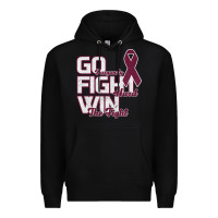 Black Go Burgundy Fifht Hard Win The Fight Premium Hoodie - Bettercallsaul