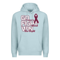 Blue Mist Go Burgundy Fifht Hard Win The Fight Premium Hoodie - Bettercallsaul