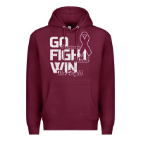 Burgundy Go Burgundy Fifht Hard Win The Fight Premium Hoodie - Bettercallsaul