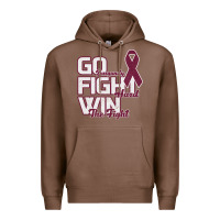 Chestnut Go Burgundy Fifht Hard Win The Fight Premium Hoodie - Bettercallsaul
