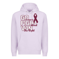 Lilac Go Burgundy Fifht Hard Win The Fight Premium Hoodie - Bettercallsaul