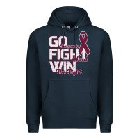 Navy Go Burgundy Fifht Hard Win The Fight Premium Hoodie - Bettercallsaul