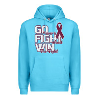 Ocean Blue Go Burgundy Fifht Hard Win The Fight Premium Hoodie - Bettercallsaul