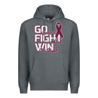 Rock Go Burgundy Fifht Hard Win The Fight Premium Hoodie - Bettercallsaul