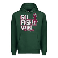 Sports Green Go Burgundy Fifht Hard Win The Fight Premium Hoodie - Bettercallsaul
