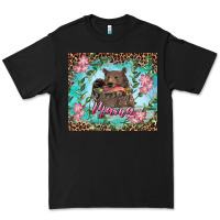 Black mama bear haunting fish floral tumbler Premium Tee - RanaPortraitStore
