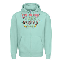 Seafoam my class is full of sweet hearts Zipper Hoodie - MaliasSmallBusiness