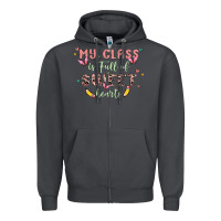 Smoke my class is full of sweet hearts Zipper Hoodie - MaliasSmallBusiness