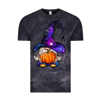 Cloud Black witch gnome with pumpkin Vintage Tee - BundleAndBundleShop