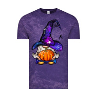 Cloud Purple witch gnome with pumpkin Vintage Tee - BundleAndBundleShop