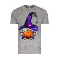Cloud Rock witch gnome with pumpkin Vintage Tee - BundleAndBundleShop