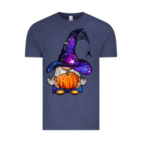 Vintage Denim witch gnome with pumpkin Vintage Tee - BundleAndBundleShop
