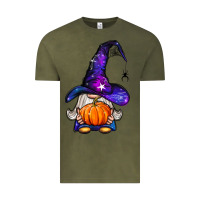 Vintage Olive witch gnome with pumpkin Vintage Tee - BundleAndBundleShop