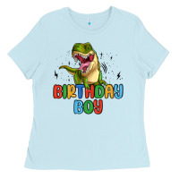 Baby Blue birthday boy Ladies Tee - MaliasSmallBusiness