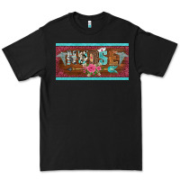 Black western nurse with medical  symbol caduceus and arrow license plate te Premium Tee - BarkalooDesign