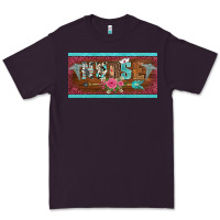 Plum western nurse with medical  symbol caduceus and arrow license plate te Premium Tee - BarkalooDesign