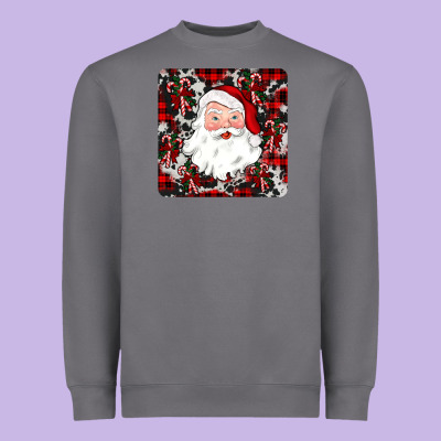 Santa Christmas Coaster Heavyweight Sweatshirt Designed By Jahusdesignshop