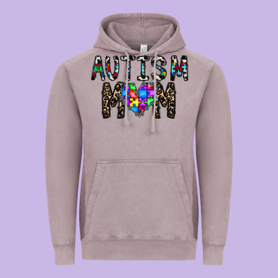 Autism Mom Vintage Hoodie Designed By Cowhidedigitalart