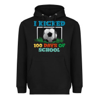 Black i kicked 100 days of school Heavyweight Hoodie - LillyAllenDesigns