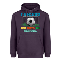 Plum i kicked 100 days of school Heavyweight Hoodie - LillyAllenDesigns