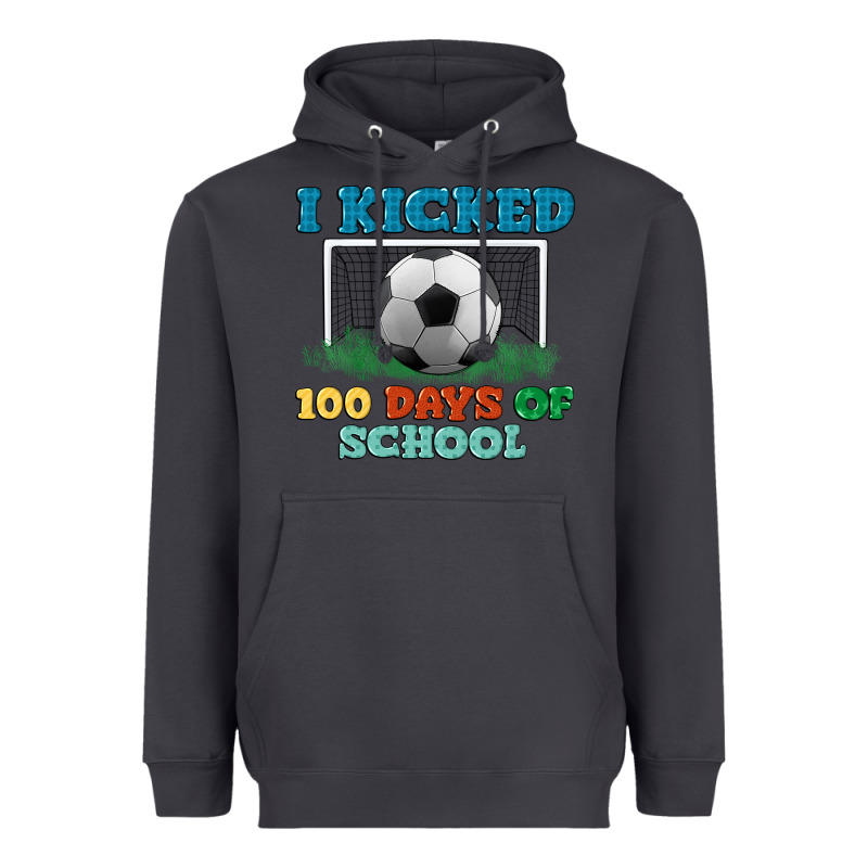 I Kicked 100 Days Of School Heavyweight Hoodie by LillyAllenDesigns | Teevron