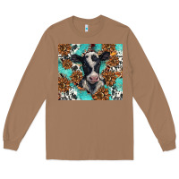 Toasted Coconut western black and white cow Long Sleeve Tee - BarkalooDesign