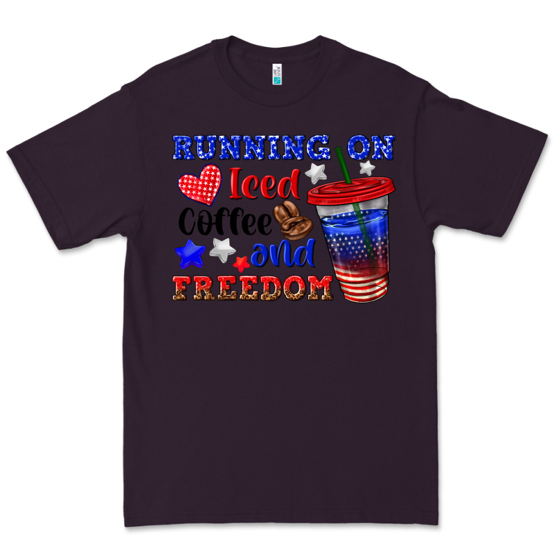 Running On Iced Coffe And Freedom Premium Tee by texasbilliewilder | Teevron