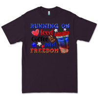Plum running on iced coffe and freedom Premium Tee - texasbilliewilder