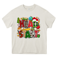 Cream head start christmas Heavy Core Tee - Zillion Design Studio