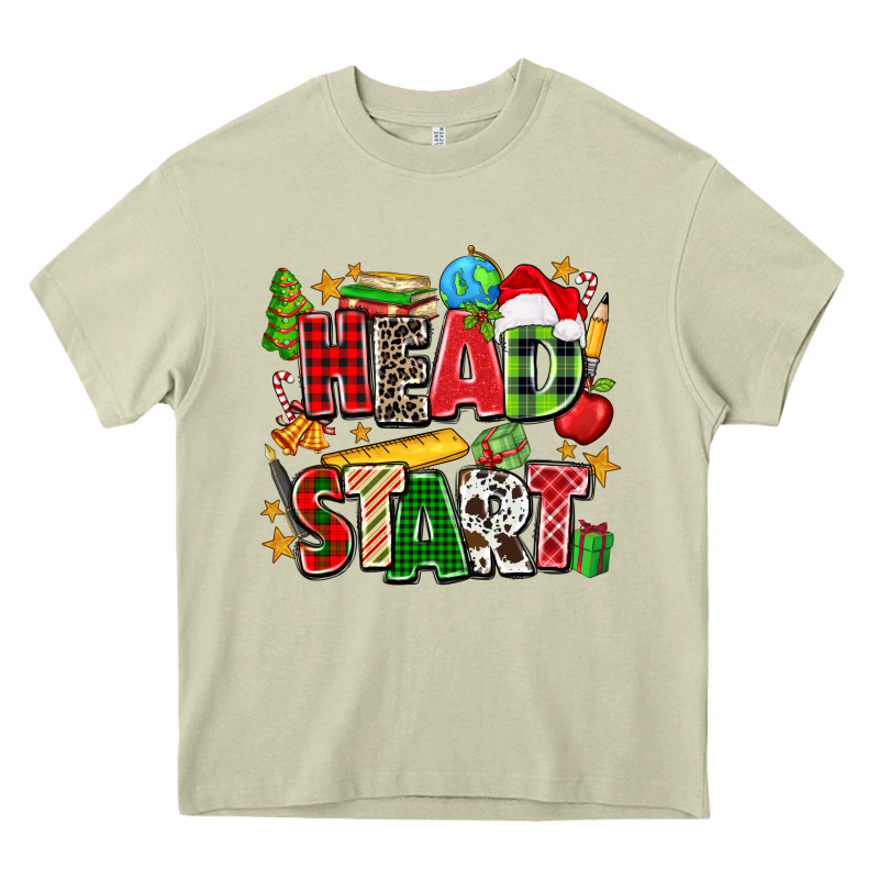 Head Start Christmas Heavy Core Tee by Zillion Design Studio | Teevron