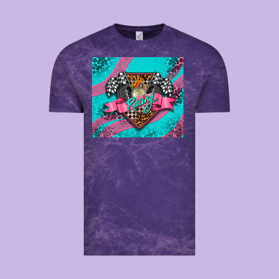 Racing Pink Tumbler Vintage Tee Designed By Adodesignshop