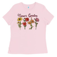 Bubblegum Pink nana's garden Ladies Tee - MaliasSmallBusiness