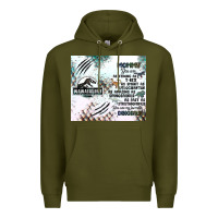 Army Green don't mess with mamasaurus Premium Hoodie - JahusDesignShop